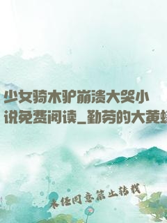 少女骑木驴崩溃大哭小说免费阅读