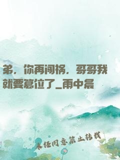 弟，你再闯祸，哥哥我就要篡位了