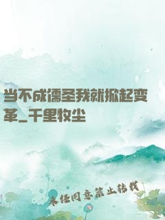 当不成儒圣我就掀起变革