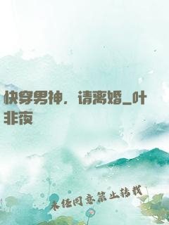快穿男神，请离婚
