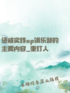 惩戒实践sp俱乐部的主要内容