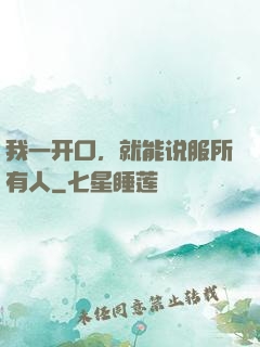 我一开口，就能说服所有人
