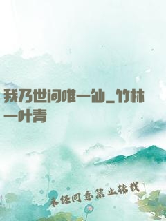 我乃世间唯一仙