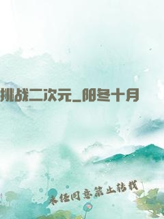挑战二次元