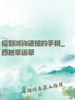 捡到鸿钧道祖的手机
