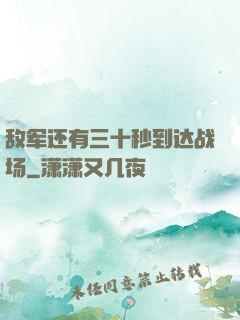 敌军还有三十秒到达战场
