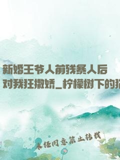 新婚王爷人前残暴人后对我狂撒娇