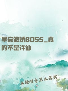 早安傲娇BOSS