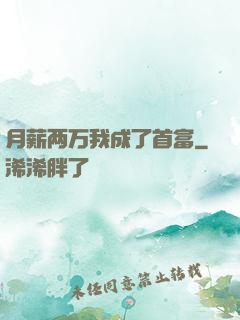 月薪两万我成了首富