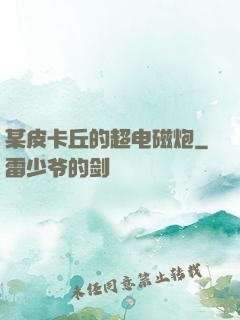 某皮卡丘的超电磁炮