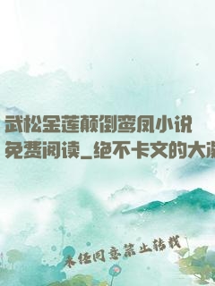 武松金莲颠倒鸾凤小说免费阅读
