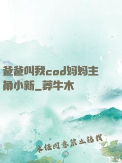 爸爸叫我cod妈妈主角小新