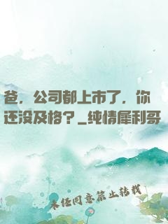 爸，公司都上市了，你还没及格？