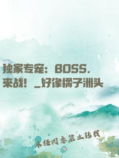 独家专宠：BOSS，来战！
