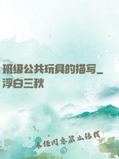 班级公共玩具的描写