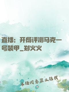 直播：开局评测马克一号装甲