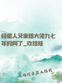 码星人又来蹭大佬九七年的网了