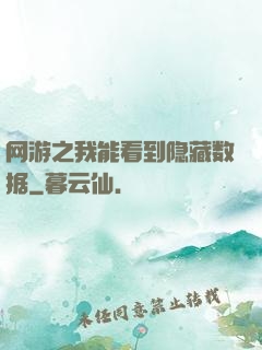 网游之我能看到隐藏数据
