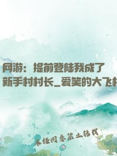 网游：提前登陆我成了新手村村长