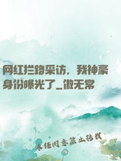 网红拦路采访，我神豪身份曝光了
