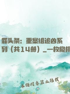 罪头条：重案组追凶系列（共14册）