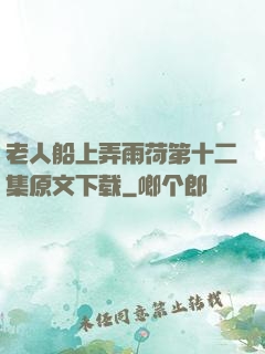 老人船上弄雨荷第十二集原文下载