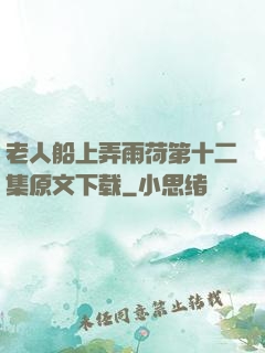 老人船上弄雨荷第十二集原文下载