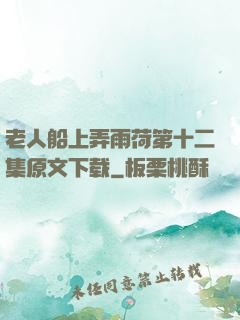 老人船上弄雨荷第十二集原文下载