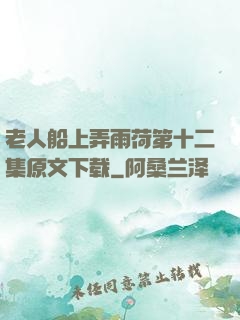 老人船上弄雨荷第十二集原文下载