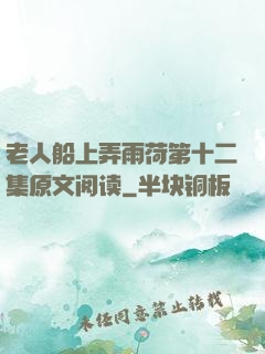 老人船上弄雨荷第十二集原文阅读