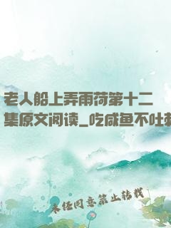 老人船上弄雨荷第十二集原文阅读