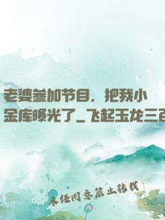 老婆参加节目，把我小金库曝光了