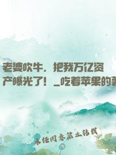 老婆吹牛，把我万亿资产曝光了！