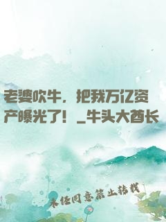 老婆吹牛，把我万亿资产曝光了！