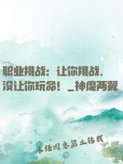 职业挑战：让你挑战，没让你玩命！