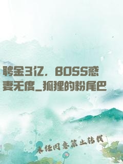 聘金3亿，BOSS惑妻无度