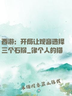 西游：开局让观音选择三个石猴