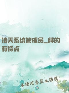 诸天系统管理员