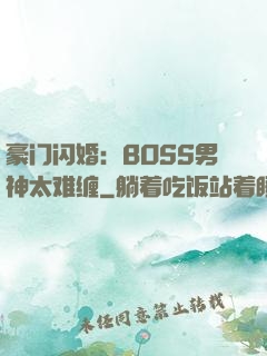 豪门闪婚：BOSS男神太难缠