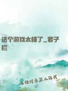 这个游戏太棒了
