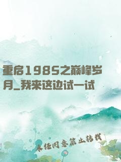 重启1985之巅峰岁月