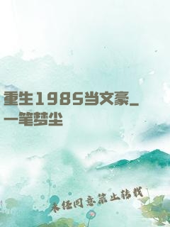 重生1985当文豪