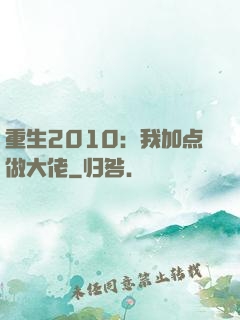 重生2010：我加点做大佬
