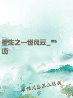 重生之一世风云