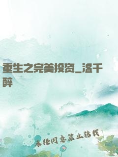 重生之完美投资