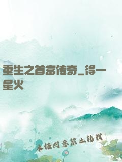 重生之首富传奇