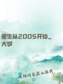 重生从2005开始