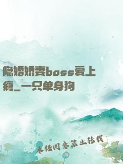 隐婚娇妻boss爱上瘾