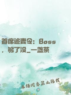 首席追妻令：Boss，够了没