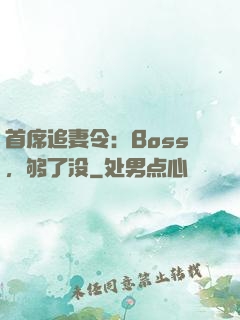 首席追妻令：Boss，够了没